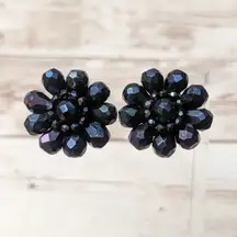 Vintage Clip On Earrings - Stamped Western Germany Stunning Statement 1.25"