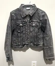 charcoal wash denim jacket