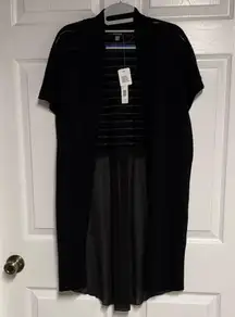 August Silk Black Cardigan