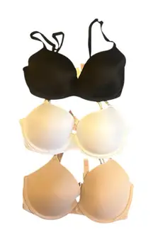 PINK Victoria's Secret Size 32D Set of 3 Wear Everywhere Lightly Lined T-Shirt B
