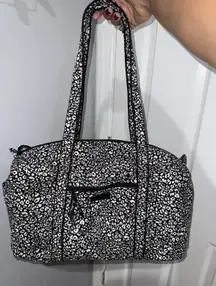 Vera Bradley Camo Cat Print Travel  Gym Duffle Bag 17x9x8" F