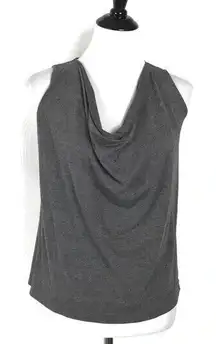 People Like Frank‎ Minimalist Top Womens XXS Gray Sleeveless Quiet Luxury Blouse