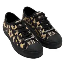 Christian Dior Walk'n'Dior Sneaker Dior Logo Leopard Print Brown Size 37