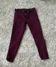 Purple Gap Skinny Ankle Jeans