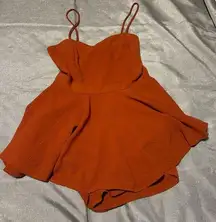 Lovely Day Rust Jumpsuit