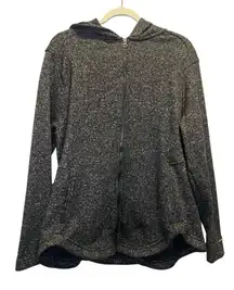 Eddie Bauer hooded radiator fleece 2.0 heater black XXL women’s zip up soft cozy