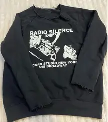 Brandy Melville Radio Silence Crewneck