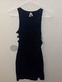 NWT black dress with side cutouts 