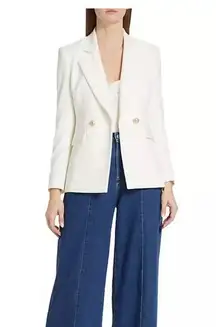 Generation Love Meg crepe blazer white size large, nwt