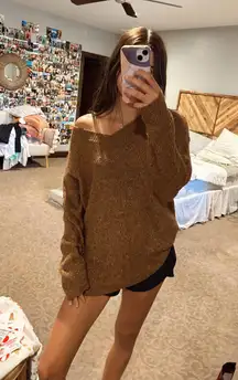 Sparkly V Neck Sweater