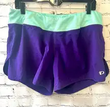 Pearl Izumi Women’s Sugar Active 4 inch Running Shorts Purple Blue Size XL