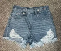 Crossover Jean Shorts