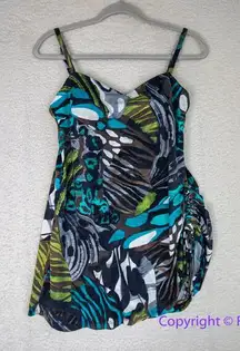 Magicsuit women's one piece swimsuit ruched‎ side, women size 16