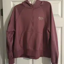 Aeropostale AERO SPORT hoodie 1X rose colored, zip with front pocket.