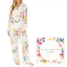 PLUM PRETTY SUGAR | XS | Life in Photographs Long Sleeve Floral PJ Pajama Set