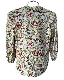 Spartina 449 Sahira Blouse Marsh Boardwalk Floral Sprigs S