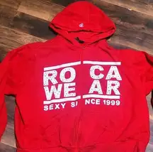 Womens Roca wear zip up hoodie