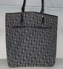 Authentic Christian Dior Oblique Denim Shoulder  Bag