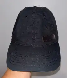 Levi's Black Cap with Levis Leather Logo Detail