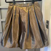 CARMEN MARC VALVO BRONZE LINED SKIRT - WOMEN'S SIZE 8