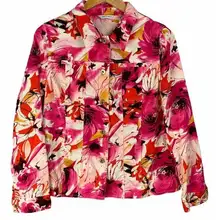 Laura Ashley Floral Abstract Jacket