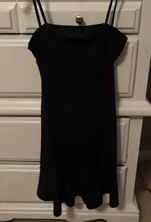 Black Nasty Gal dress with ruffle