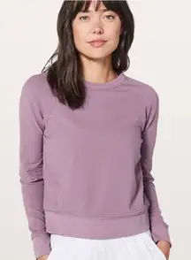 Lululemon Every Moment Crew Sweatshirt in Vintage Quartz Lavender size 2