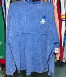Disney parks cast member exclusive blue ombre mickey mouse spirit jersey XL NWT