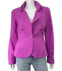 Vintage Carlisle Purple 100% Silk Jacket