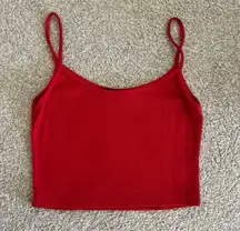 Brandy Melville Red Tank Top Cropped