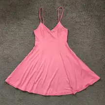 Coral Strappy Skater Dress, Women's XS