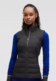 Lululemon Athletica Black Down for it All Quilted Vest