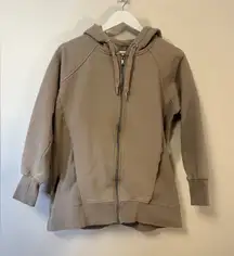 Seraphine Hoodie Jacket Taupe Maternity Nursing Zip-Up Hoodie No Panel Sz 8