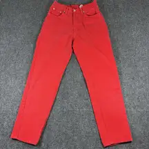 Vintage Jordache High Waisted High Rise‎ Jeans 80s 90s Red Mom SIZE 11/12
