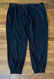 Rachel Zoe Women’s Classic Black Joggers, Sz XL