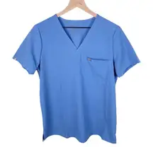 Figs Catarina One Pocket Scrub Top Ceil Blue Women's Size Medium FW1000 Nursing