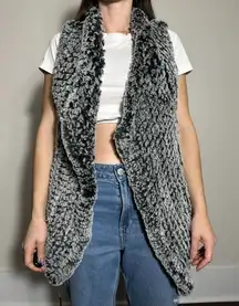 Bagatelle Cozy Sherpa Fuzzy Vest Shawl Size Small