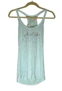 Victoria's Secret NWT  “Tied the Knot” Glitter Rhinestone Bridal Tank Top Small