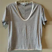 AG Adriano Goldschmied AG Adriano Goldschmeid Henson striped scoop neck tee size medium