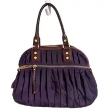 MZ Wallace Bedford Bea rare ombré logo nylon bag in Purple eggplant pleated hobo