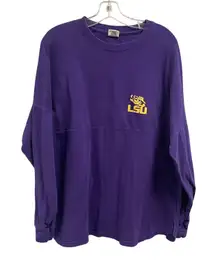 Pressbox LSU Louisiana State Jersey Tee Long Sleeve Large Tiger College Game Day