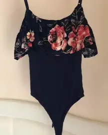 Velvet Floral Bodysuit