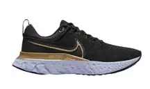 Nike 2021 React Infinity Run Flyknit 2 'Black Metallic Gold' sneakers