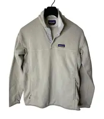 Patagonia Better Sweater Marsupial Pullover Fleece off white women's medium