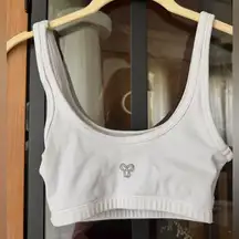 Aritzia TNA butter mini bra top ribbed scoop neck sports tank cropped