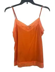 Sofia Vergara Bright Orange Adjustable Spaghetti Strap XL Tank Top