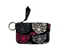 VERA BRADLEY Northern Lights coin purse key ring  Wallet