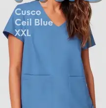 Bundle - Figs Women's Ceil Blue Scrub Tops (x2)