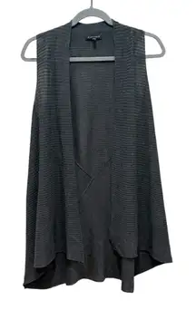 Eileen Fisher Charcoal Knit Cardigan vest  Size XS