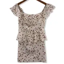 Amanda Uprichards Floral Peplum Dress Small New